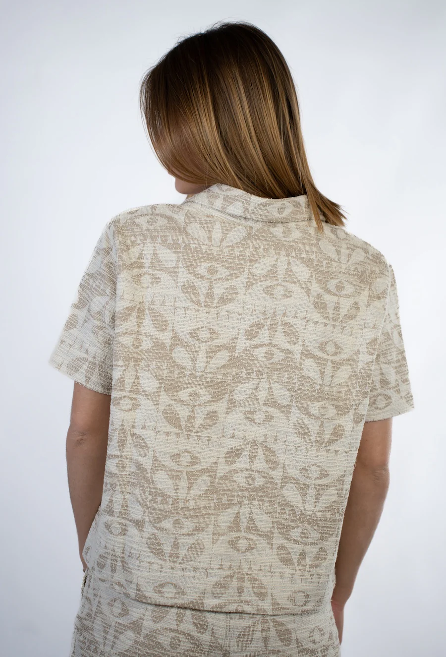 Chemise Jacquard Eyes Flow Femme - Image 2