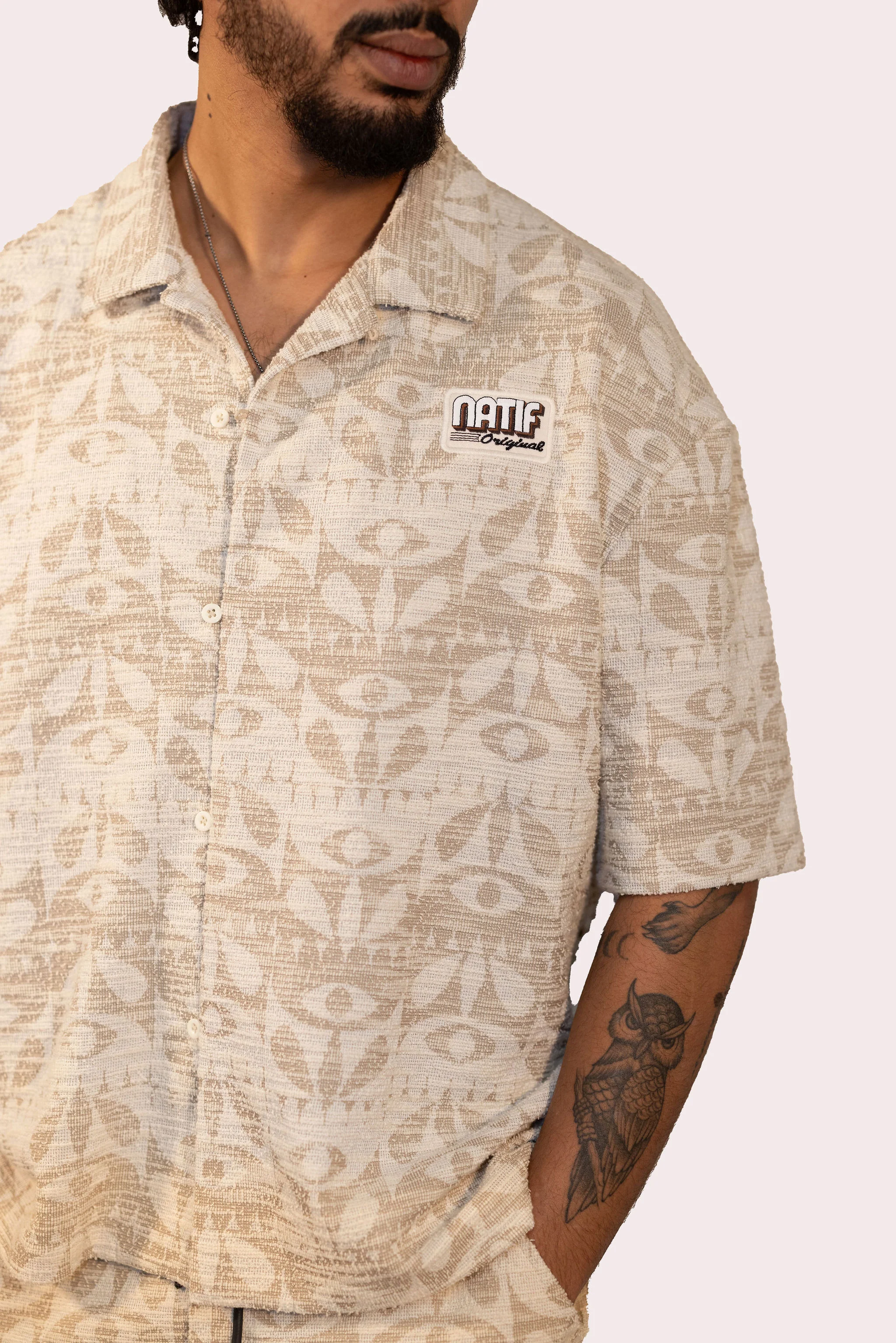Chemise Jacquard Eyes Flow Homme - Image 3