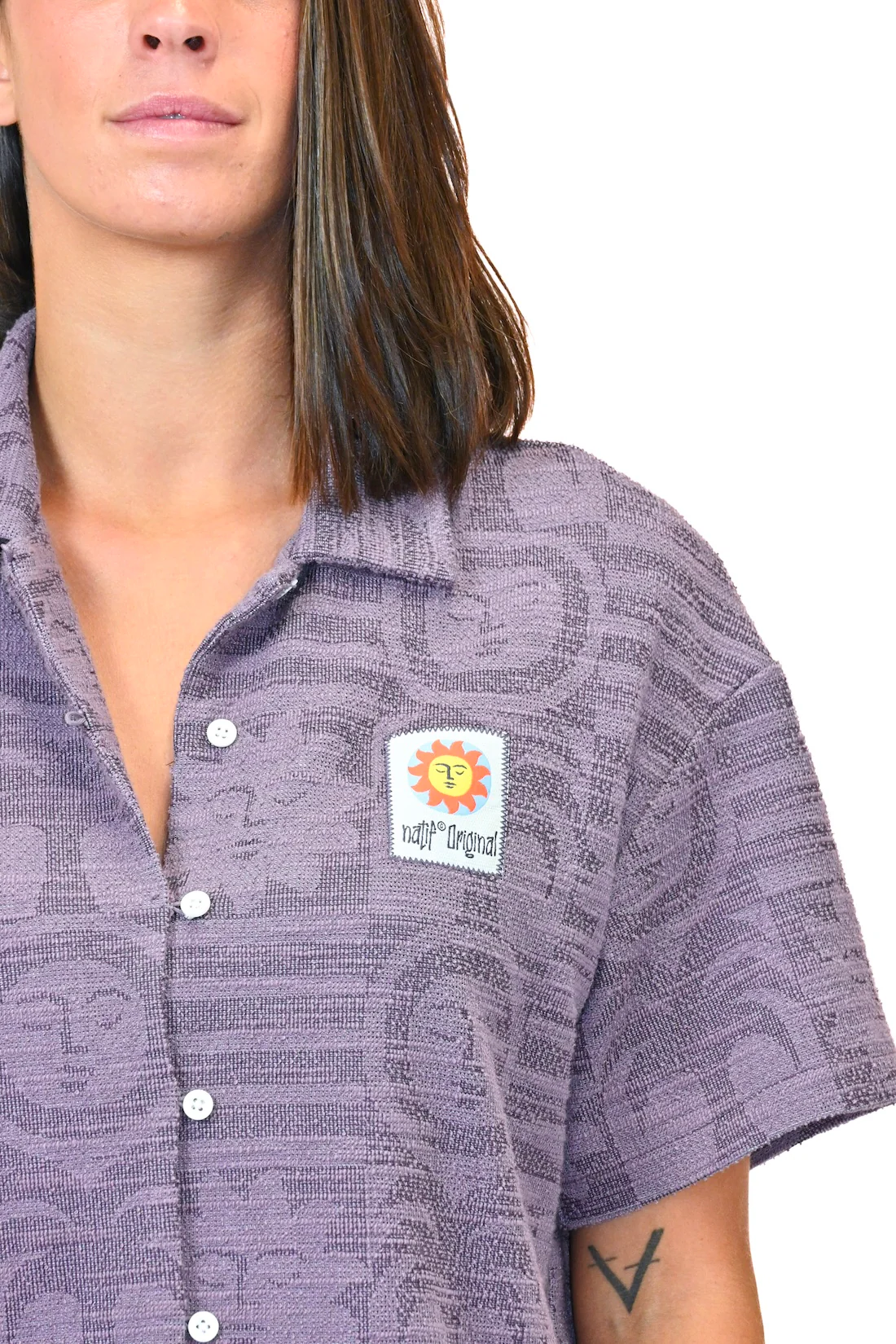 Chemise Jacquard Femme Sunny Bloom - Image 2