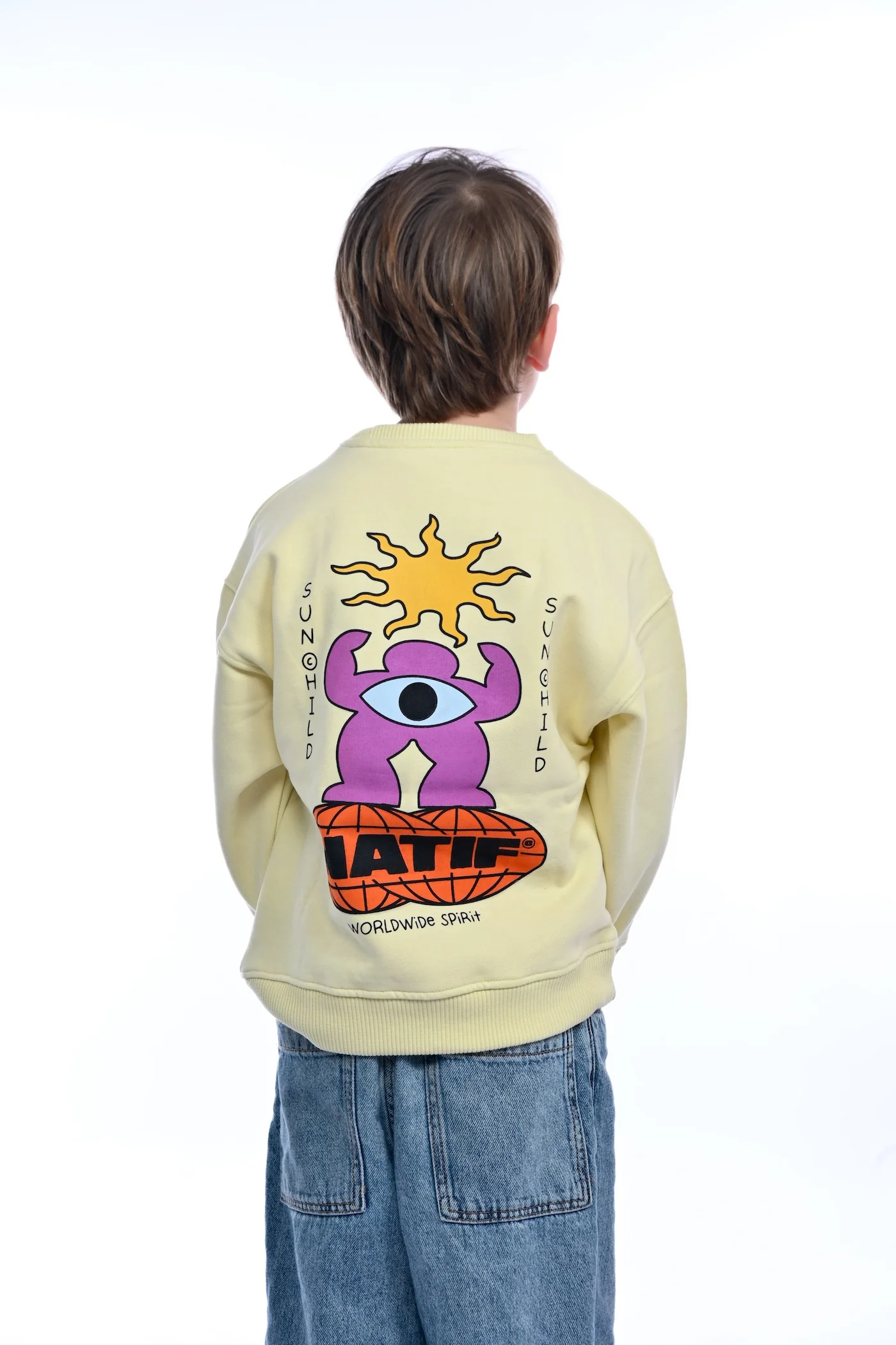 Crew neck loose sunchild enfant - Image 2