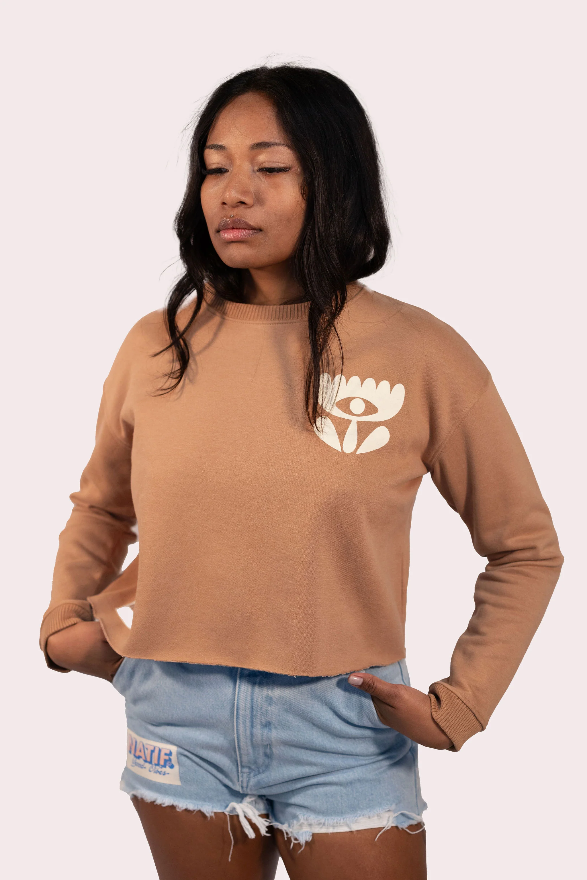 Crop Sweat Flower