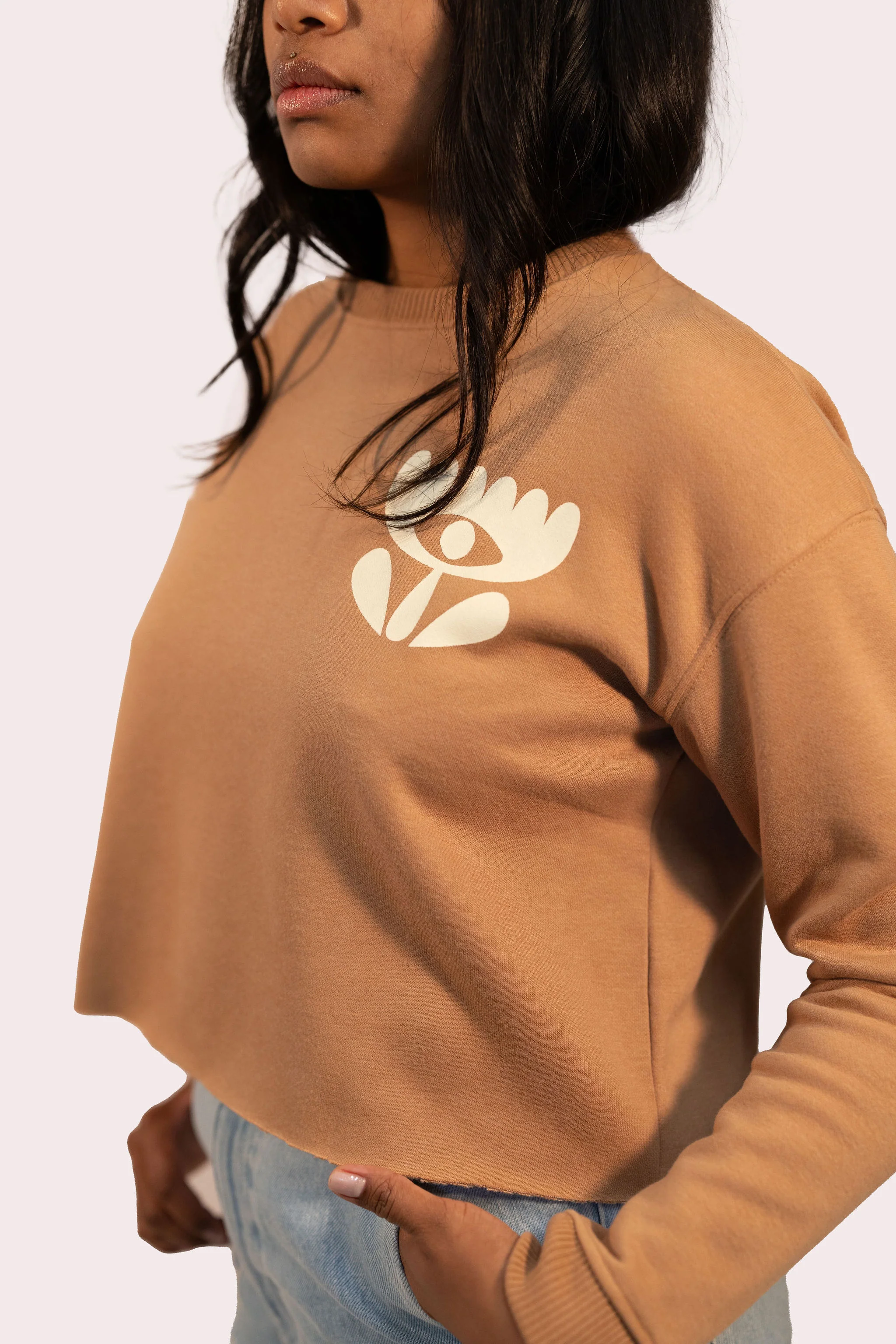 Crop Sweat Flower - Image 4