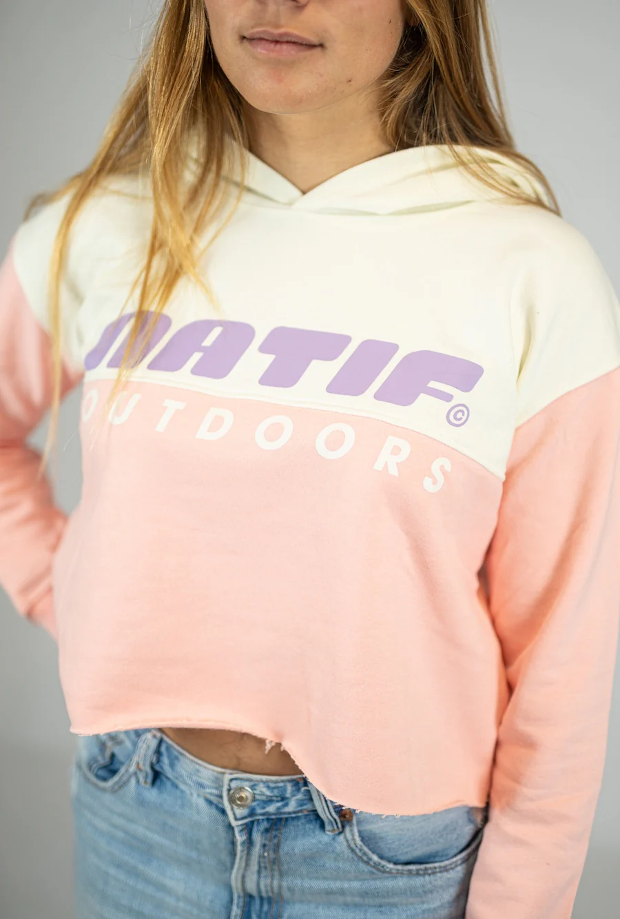 Hoodie Crop Femme Outdoors - Image 3