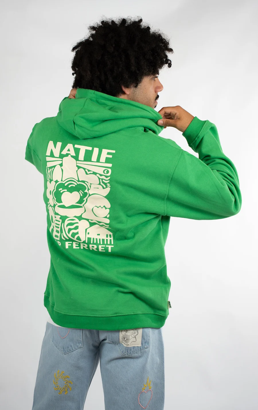 Hoodie Zip Cap Ferret - Image 3