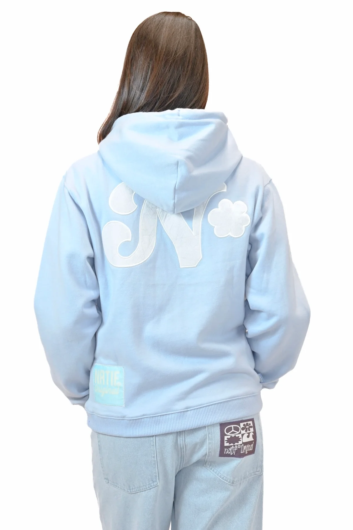 Hoodie Zip Original N Flowers - Image 2