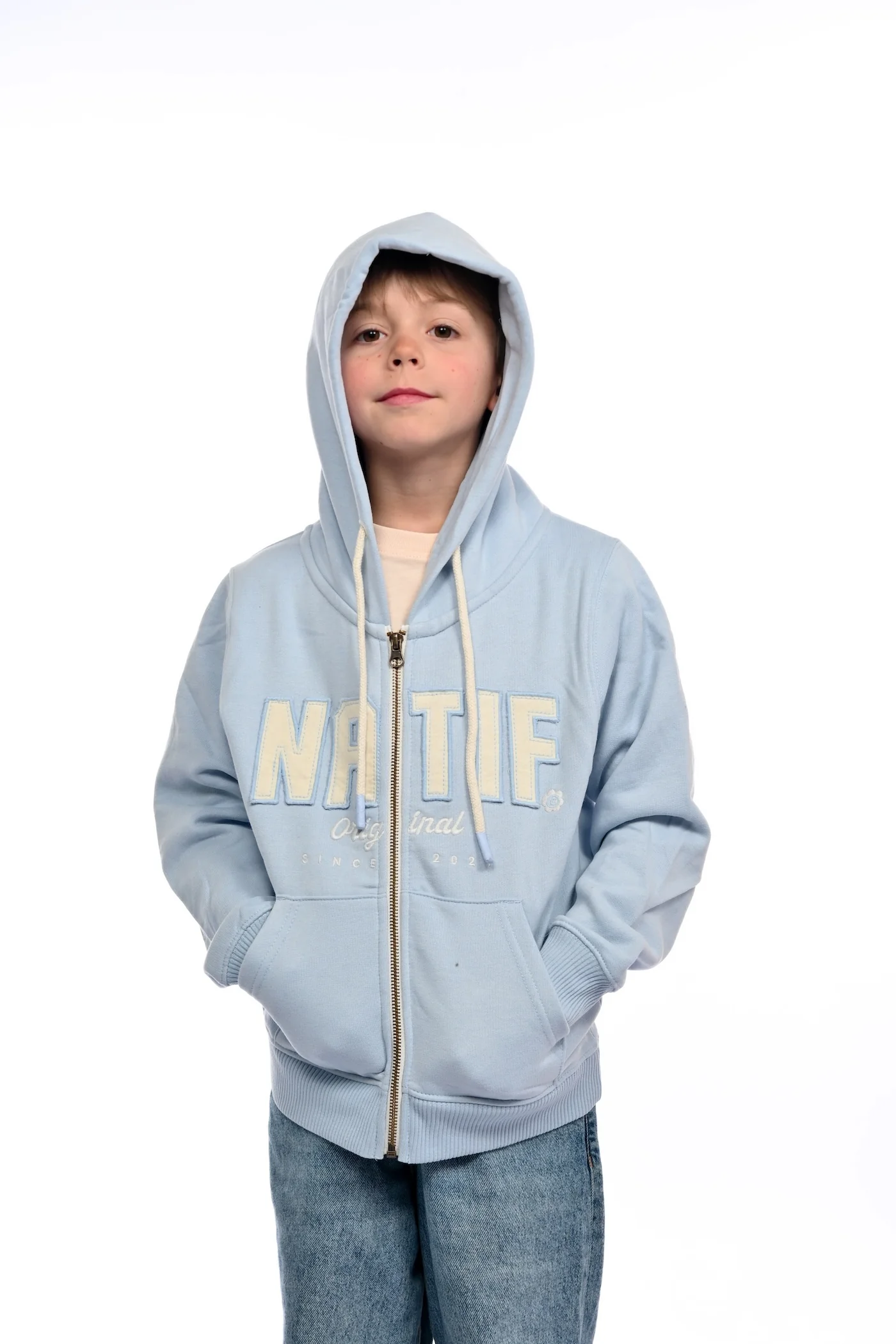 Hoodie Zip Enfant Original N Flowers - Image 2