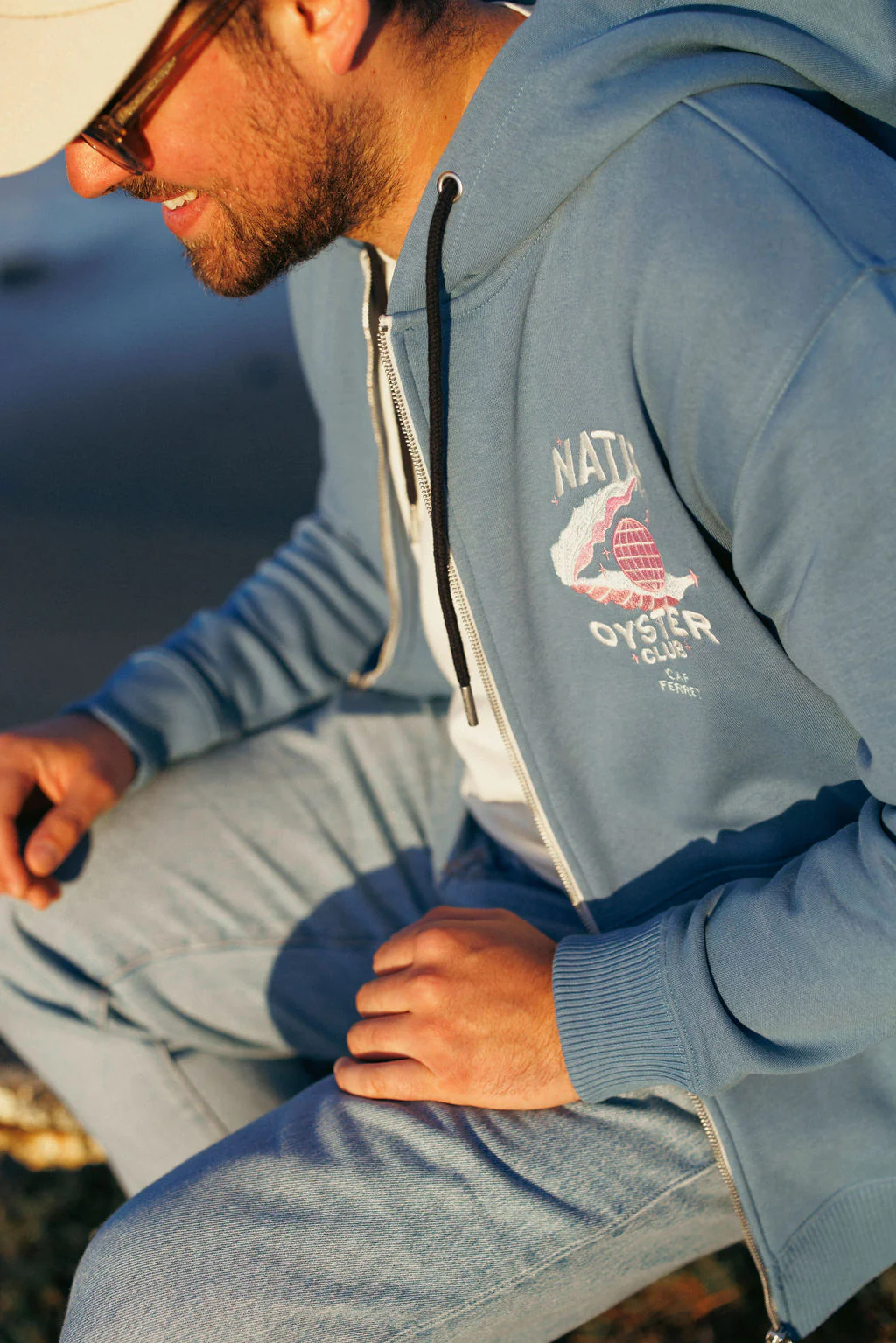 Hoodie Zip Oyster Club - Image 2