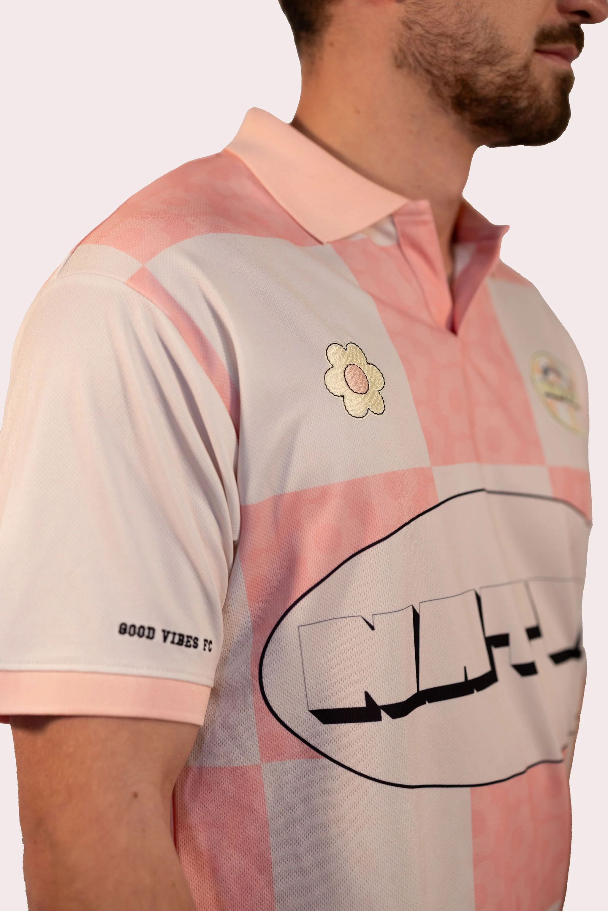 Jersey Good Vibes FC - Pink Jacquard Edition - Image 3