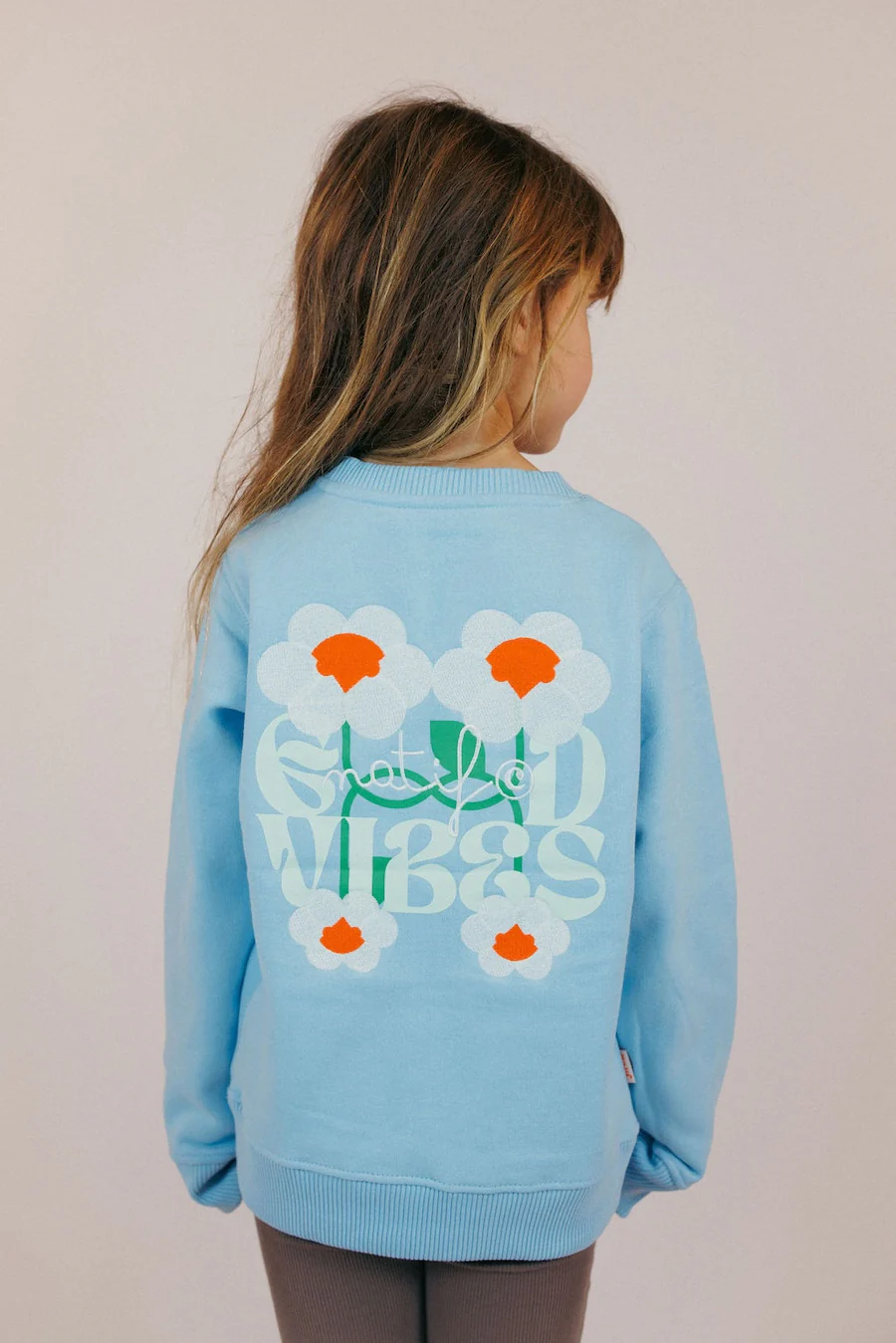 Sweat Enfant Natif Good Vibes Flowers - Image 3