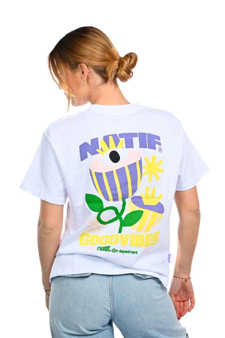 T-Shirt Femme Good Vibes Art Dpt - Image 4