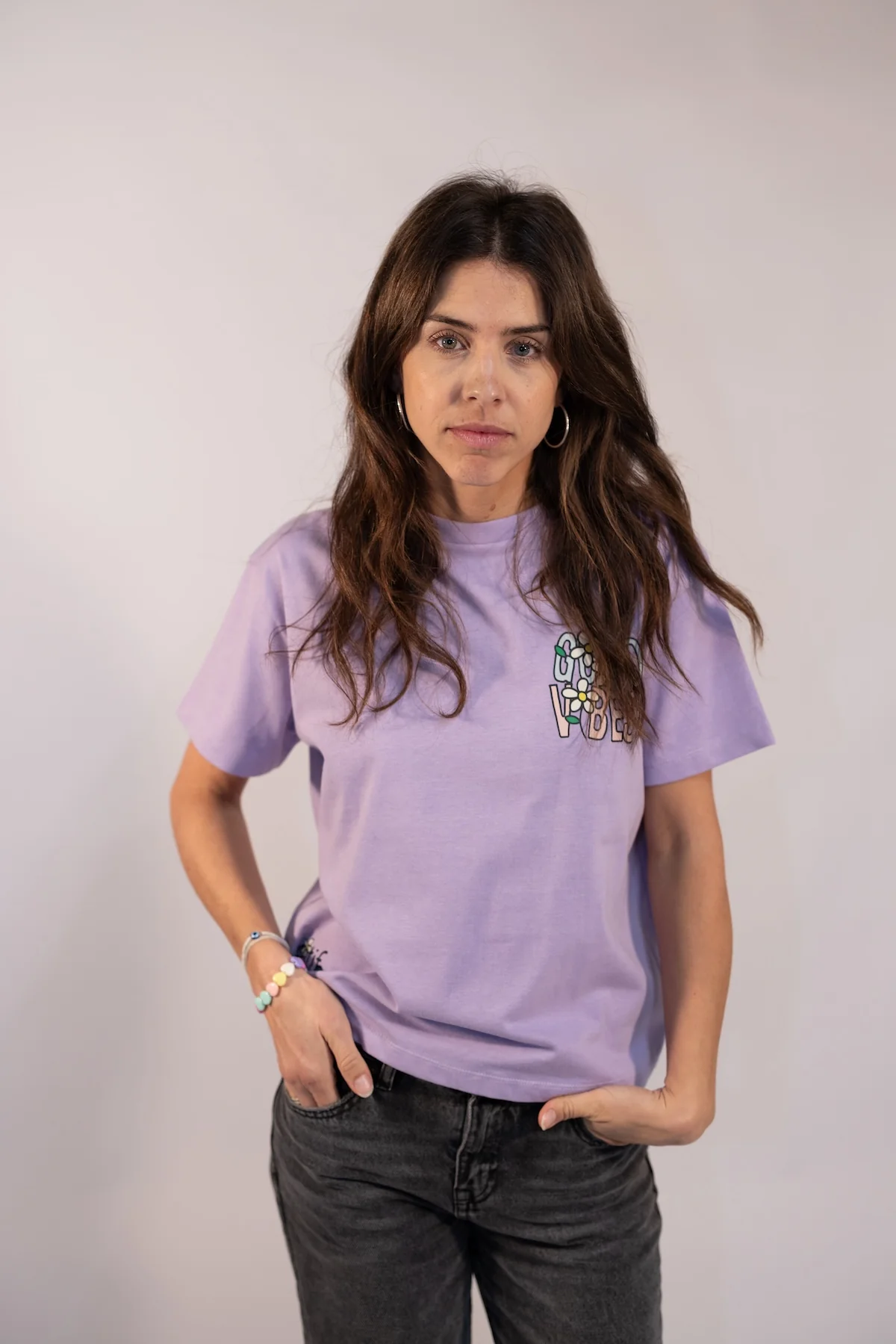 T-shirt Femme New Good Vibes - Image 3