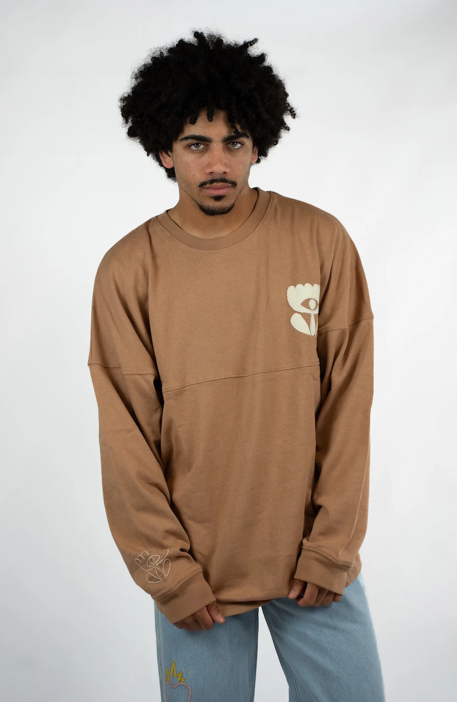 T-Shirt Loose Manches Longues Flower - Image 2