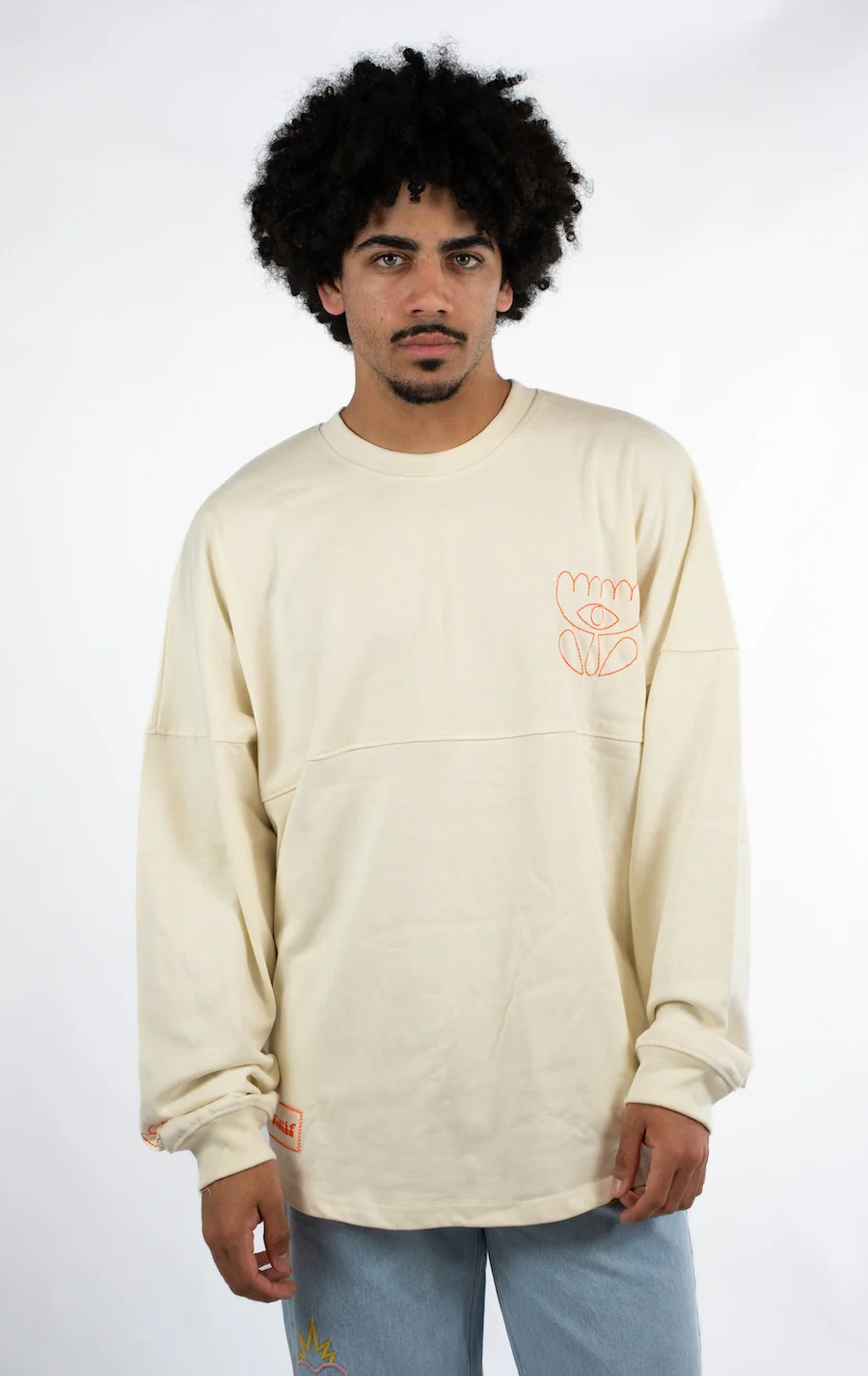 T-Shirt Loose Manches Longues Flower - Image 4