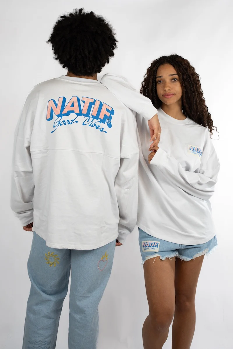 T-Shirt Loose Manches Longues Good Vibes