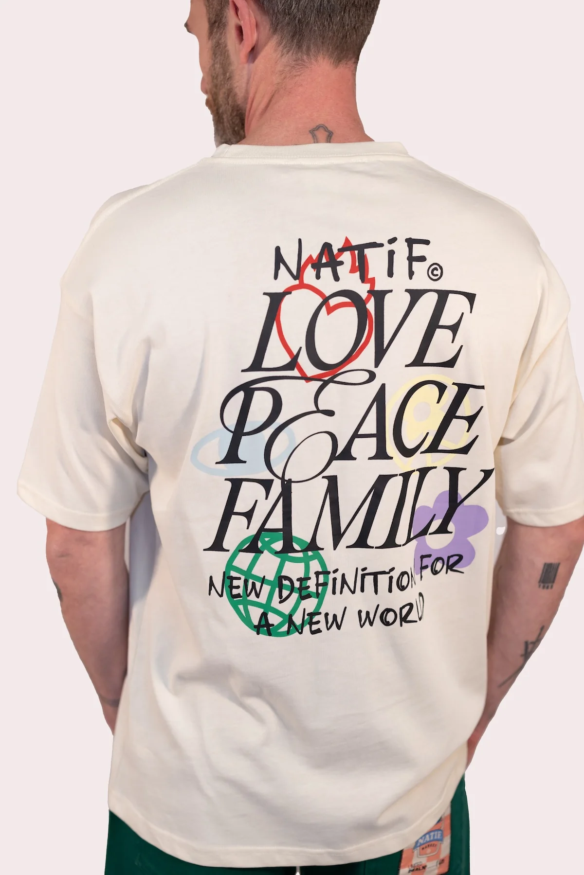 T-shirt Love Peace Family - Image 4
