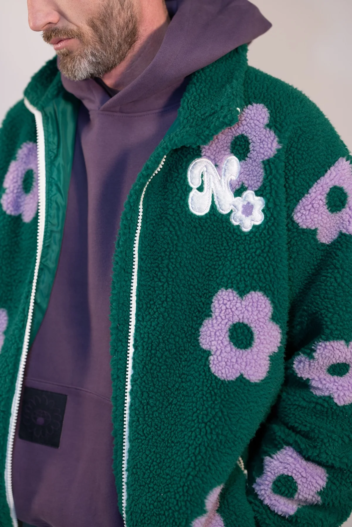 Veste sherpa N Flowers - Image 3